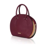 Generic Women's Faux Leather Printed Adjustable Long Belt Handbag (Maroon) - Image 6