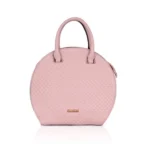 Generic Women's Faux Leather Printed Adjustable Long Belt Handbag (Pink)