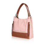 Generic Women's Faux Leather Printed Tote Bag (Pink) - Image 6