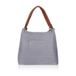 Generic Women's Faux Leather Textured Tote Bag (Blue) - Image 4