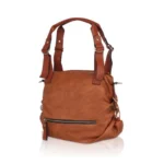 Generic Women's Faux Leather Solid Tote Bag (Brown) - Image 6