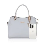 Generic Women's Faux Leather Solid Handbag (Blue) - Image 3