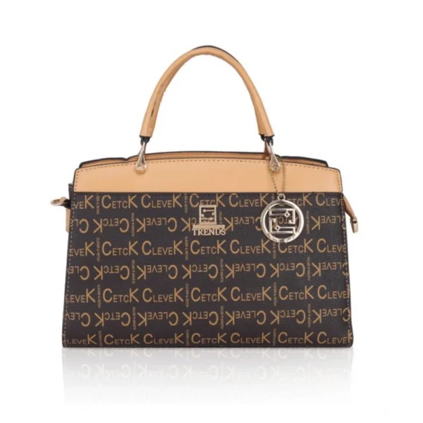 Women's Camel Brown Faux Leather Handbag