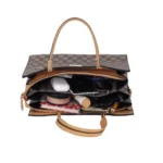 Generic Women's Faux Leather Printed Handbag (Camel) - Image 2