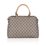 Generic Women's Faux Leather Printed Handbag (Camel) - Image 4