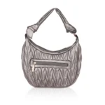 Generic Women's Faux Leather Textured Handbag (Silver Grey) - Image 4