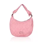 Pink Faux Leather Handbag for Women