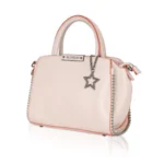 Generic Women's Faux Leather Metal Beads Handbag (Pink) - Image 6