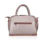 Generic Women's Faux Leather Metal Beads Handbag (Bronze) - Image 4