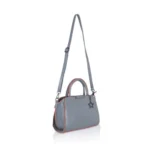 Generic Women's Faux Leather Metal Beads Handbag (Grey) - Image 2