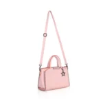 Generic Women's Faux Leather Metal Beads Handbag (Pink) - Image 3