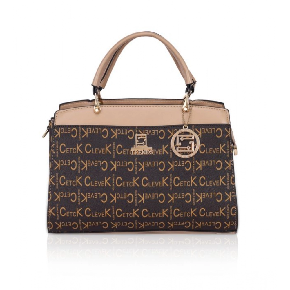 Hilver Faux Leather Printed Handbag