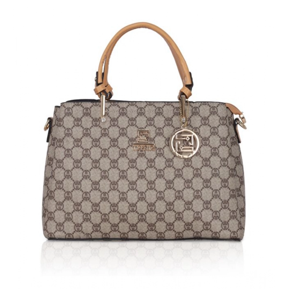 Women's Camel Faux Leather Handbag