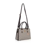 Generic Women's Faux Leather Printed Handbag (Coffee) - Image 2