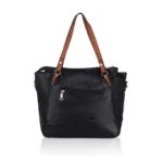 Generic Women's Faux Leather Textured Tote Bag (Black) - Image 4