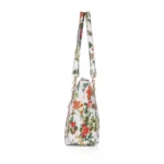 Generic Women's Faux Leather Printed Tote Bag (White Orang) - Image 5