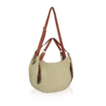Generic Women's Faux Leather Solid Tote Bag (Beige) - Image 3