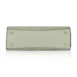 Green Faux Leather Handbag - Angle 3