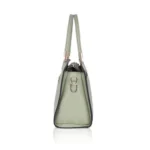Green Faux Leather Handbag - Angle 5