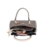 Generic Women's Faux Leather Printed Handbag (Beige) - Image 2