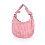 Generic Women's Faux Leather Textured Handbag (Pink) - Image 6