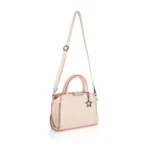 Generic Women's Faux Leather Metal Beads Handbag (Pink) - Image 2