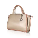 Generic Women's Faux Leather Metal Beads Handbag (Gold) - Image 6