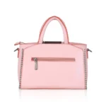 Generic Women's Faux Leather Metal Beads Handbag (Pink) - Image 6