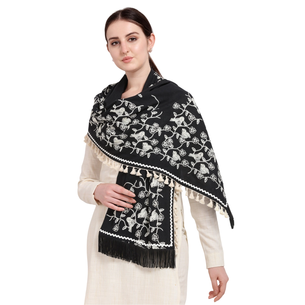 53758420552_0519d38a15_o_d-1000x1000-1.webp Generic Women's Cotton Embroidered Dupatta (Black, Length: 0.5 to 1 Mtr) - Image 1