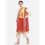 Generic Women's Cotton Embroidered Dupatta (Yellow, Length: 1.5 to 2 Mtr) - Image 3