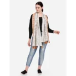Generic Women's Cotton Opaque Stole (Offwhite , Length: 1.5 to 2 Mtr) - Image 2