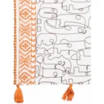 Generic Women's Cotton Opaque Stole (Offwhite , Length: 1.5 to 2 Mtr) - Image 5