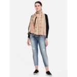 Generic Women's Cotton Opaque Stole (Beige, Length: 1.5 to 2 Mtr) - Image 4