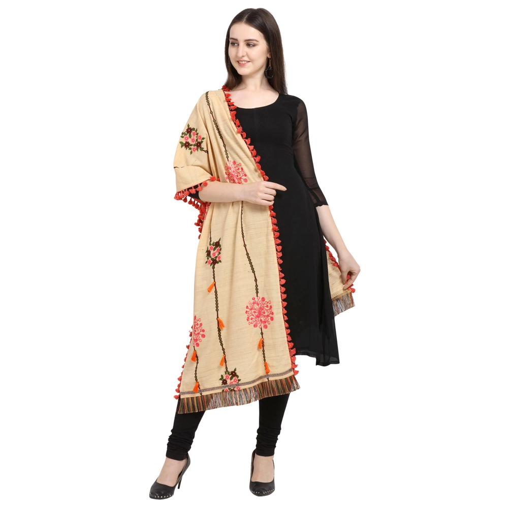 53759661694_f4762e5af0_o_d-1000x1000-1.webp Generic Women's Cotton Embroidered Dupatta (Beige, Length: 1.5 to 2 Mtr) - Image 1