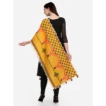 Generic Women's Cotton Embroidered Dupatta (Mustuard, Length: 1.5 to 2 Mtr) - Image 6