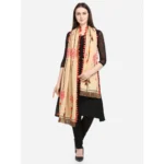 Generic Women's Cotton Embroidered Dupatta (Beige, Length: 1.5 to 2 Mtr) - Image 2