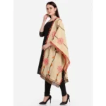 Generic Women's Cotton Embroidered Dupatta (Beige, Length: 1.5 to 2 Mtr) - Image 5