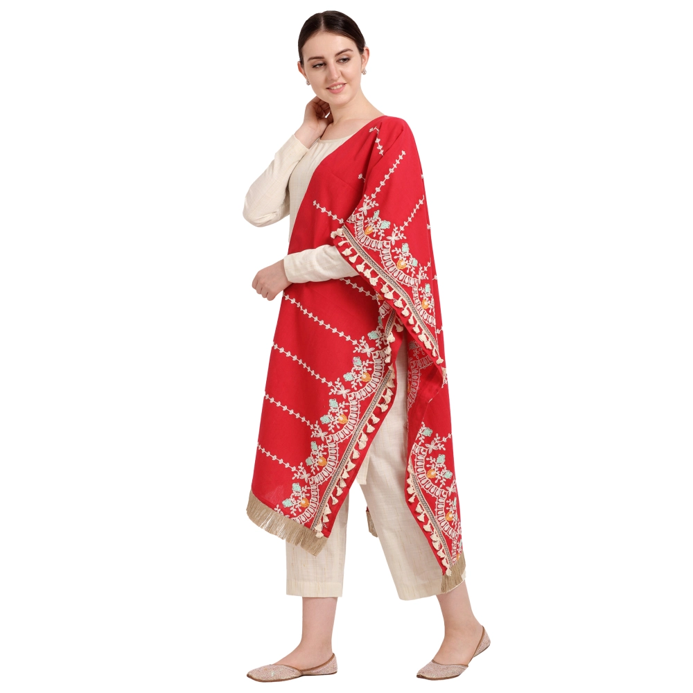 53759741940_721ce6f13a_o_d-1000x1000-1.webp Generic Women's Cotton Embroidered Dupatta (Red, Length: 1.5 to 2 Mtr) - Image 1