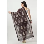 Generic Women's Cotton Printed Dupatta (Wine, Length: Free Size) - Image 4