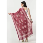 Generic Women's Cotton Printed Dupatta (Levender, Length: Free Size) - Image 4
