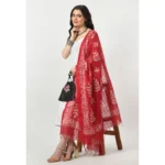 Generic Women's Cotton Printed Dupatta (Rani, Length: Free Size) - Image 2