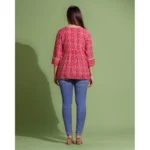 Generic Women's Casual Rayon 3-4th Sleeve Top (Red) - Image 6