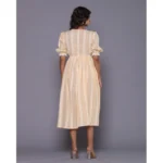 Generic Women's Casual Cotton Blend Short Sleeve Gown (Yellow) - Image 6