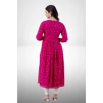 Pink Nayra Cut Kurti - Angle 4