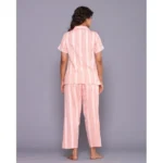 Generic Women's Casual Cotton Short Sleeve Full Night Suit Set (Orange) - Image 6