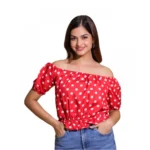 Red Rayon Top Online