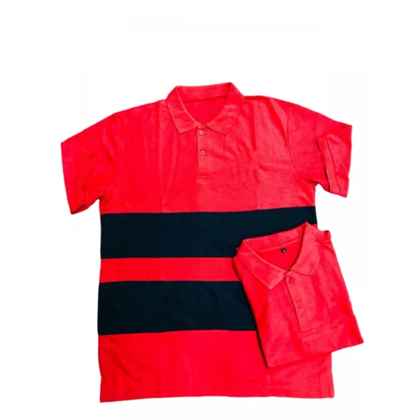 Red Cotton Polo T-Shirt Men