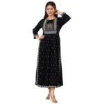 Black Nayra Cut Kurti