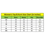 Women's Navy Blue Kurti - Angle 2