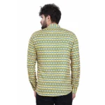 Generic Men's Cotton Blended Printed Full Sleeve Shortkurta (Multicolor) - Image 6